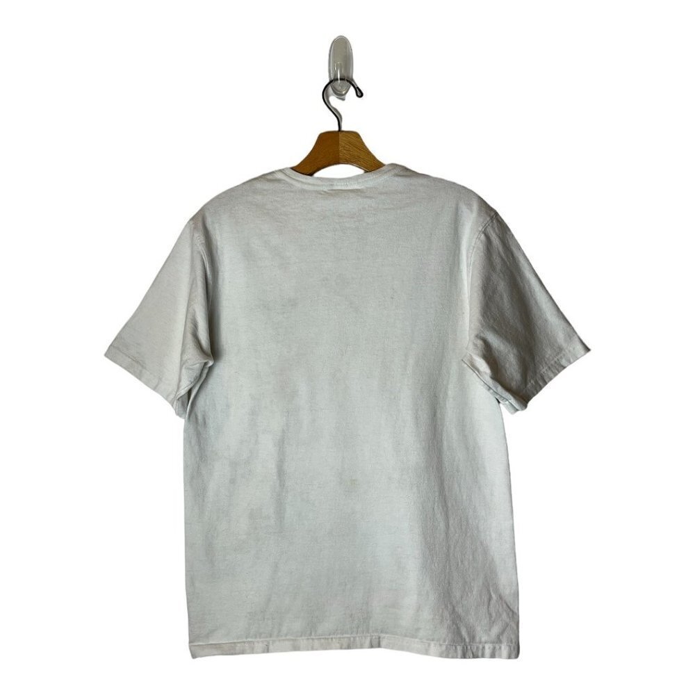 Champion White Crew Neck Embroidered Logo Short Sleeve T Shirt‎ Size M - Picture 4 of 9